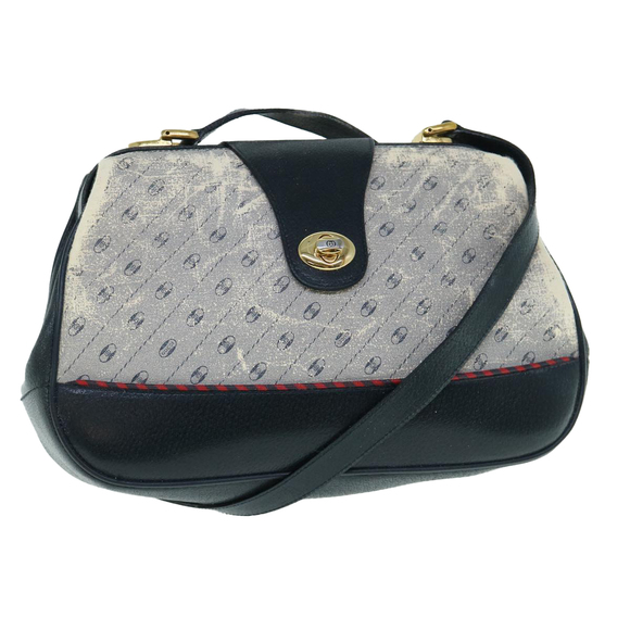 GUCCI Micro GG Canvas Shoulder Bag Navy 116 02 107 Auth ti1434 - Picture 1 of 16